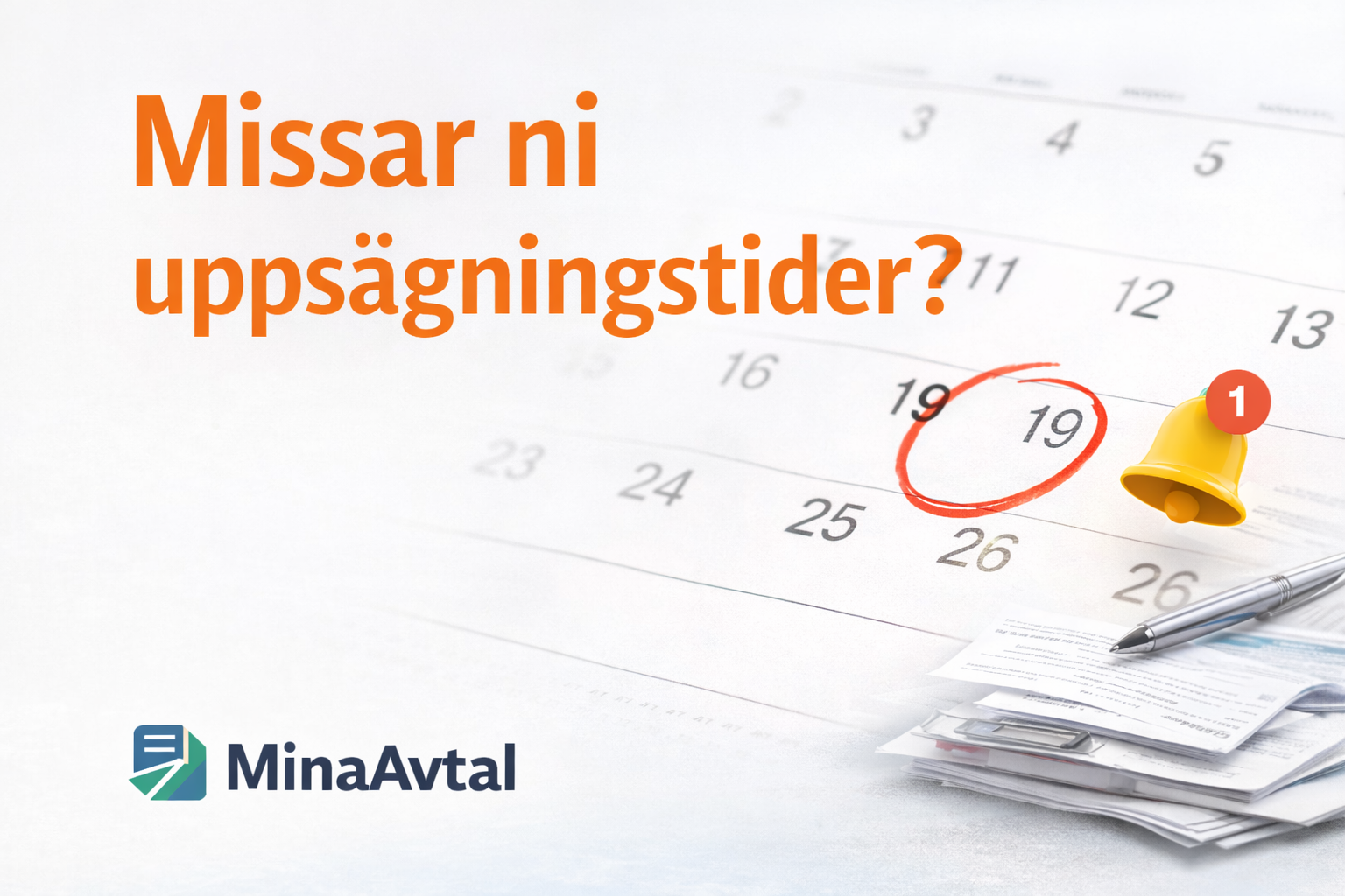 Illustration om missade uppsägningstider i företag